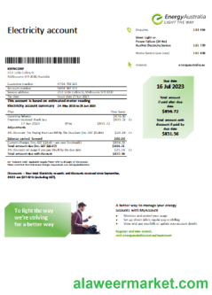 Energy Australia electricity utility business bill SCR